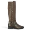 Aldo - D2W77-25 Brown Ankle-Strap Knee-High Boot - Women's Plus-Size Boots - Shoesissime