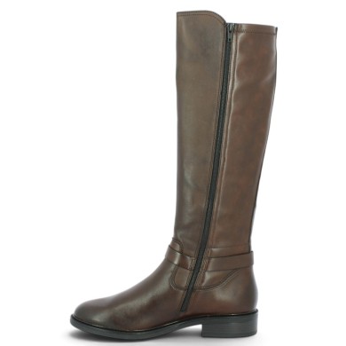 Aldo - D2W77-25 Brown Ankle-Strap Knee-High Boot - Women's Plus-Size Boots - Shoesissime