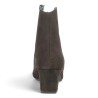 bottines chic femme grande taille velours marron, vue arrière