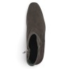 Valentina - Brown all-leather suede dress ankle boots - Women's dress ankle boots in sizes 42, 43, 44, 45 - Shoesissime