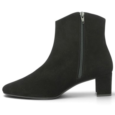 Bottines velours noir à talon élégantes femme grande taille Shoesissime, vue intérieure