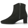 Bottines velours noir à talon élégantes femme grande taille Shoesissime, vue intérieure