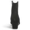 Valentina - Black Velvet Heeled Ankle Boots - Chic Women's Ankle Boots in Plus Sizes - Shoesissime