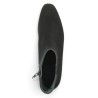 Bottines velours noir à talon élégantes femme 42, 43, 44, 45 Shoesissime, vue dessus