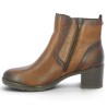 Boots femme grande taille talon confort cuir camel Shoesissime, vue intérieure
