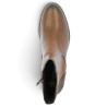 D2A81-24 Bottine grande pointure femme Remonte à talon marron clair  femme Shoesissime, vue dessus