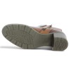 Estelle - D2A84-24 Bottine à talon cuir camel - Boots Remonte grande taille - Shoesissime