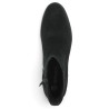 Bottine à talon stable nubuck noir femme grande taille Shoesissime, vue dessus