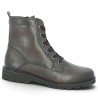 D3S71-25 Boots en cuir femme grande taille cuir foncé bordeaux Remonte, vue profil