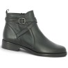 Bottine femme cavalière grande taille cuir noir Shoesissime, vue profil