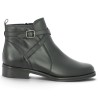 Bottine cavalière femme 42, 43, 44, 45 cuir noir Shoesissime, vue coté