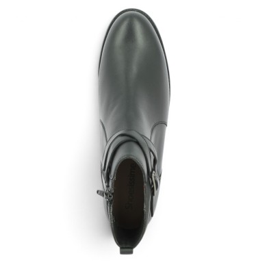 Bottine noire femme 42, 43, 44, 45 brides cheville Shoesissime, vue dessus