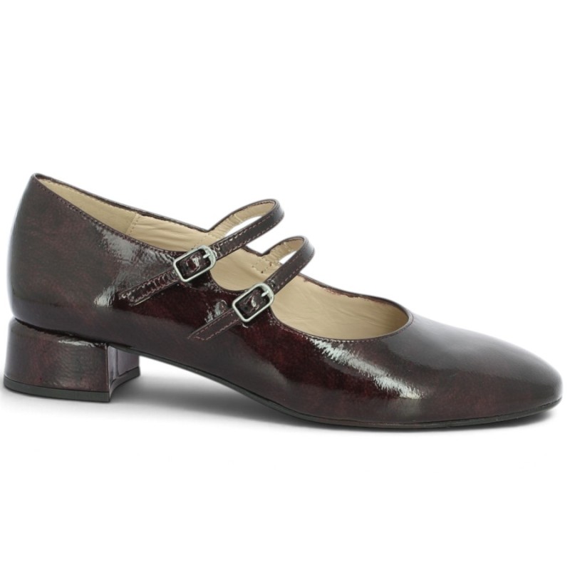 babies brides 42, 43, 44, 45 vernis bordeaux Shoesissime, vue profil