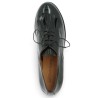 mocassin vernis noir 42, 43, 44, 45 patte frangée Shoesissime, vue dessus