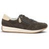 D0H19-25 Baskets Remonte femme velours marron grande taille Shoesissime, vue coté