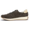Baskets femme velours marron grande pointure Shoesissime, vue intérieure