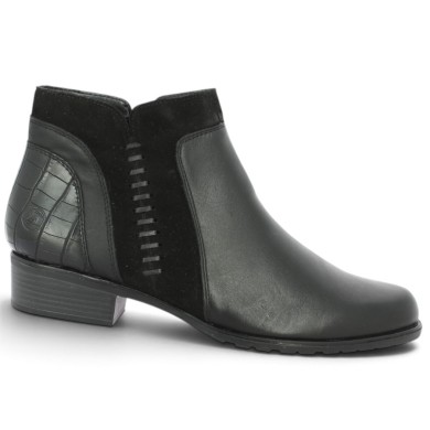 D6893-02 Bottine Remonte basse cheville grande pointure femme Shoesissime, vue profil