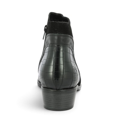 Keita - Boots noire fantaisie Remonte D6893-02 - Bottines noires grande taille femme - Shoesissime