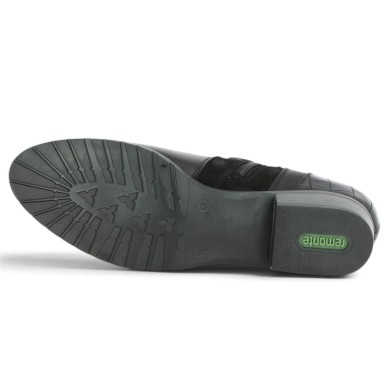 Keita - Boots noire fantaisie Remonte D6893-02 - Bottines noires grande taille femme - Shoesissime
