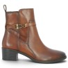 Boots à talon cuir cognac femme confort 42, 43, 44 Shoesissime, vue coté