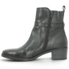 Boots noire à petit talon cuir 42, 43, 44, femme bride cheville Shoesissime, vue intérieure
