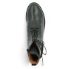 Boots femme à lacets grande taille cuir noir intérieur et extérieur Shoesissime, vue dessus
