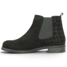 Bottine Chelsea femme grande taille velours noir Shoesissime, vue intérieure