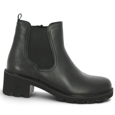 Alexia - Black Ankle Boots with Side Elastic - Remonte Ankle Boots Sizes 42, 43, 44, 45 - Shoesissime