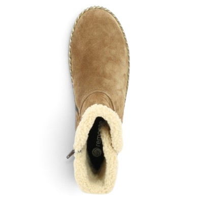 Bottines fourrées laine grande taille femme Shoesissime, vue dessus