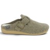 Sam - Women's slippers 42, 43, 44, 45, taupe - Shoe size large - Shoesissime