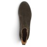 Sigrid - Women's brown-taupe leather boots with leopard elastic straps - Boots for women 42, 43, 44, 45 - Shoesissime