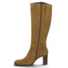 Belinda - Camel Velvet Boots with 8 cm Heels - Women's Boots Sizes 42, 43, 44, 45 - Shoesissime