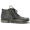 Linette - D4378-91 Bottines à lacets marron noir Remonte - Bottines grande taille femme - Shoesissime