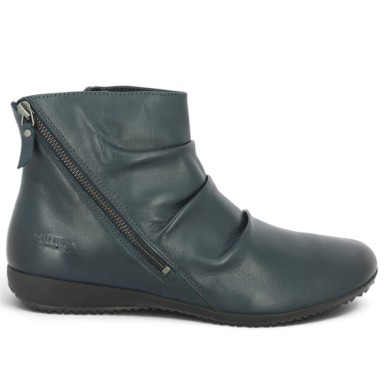 Bottine Naly Bleu Josef Seibel grande taille Shoesissime, vue coté