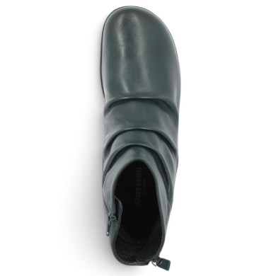 Bottine femme large cuir bleu 42, 43, 44, 45, vue dessus
