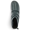 Naly - Blue leather flat boots with wide zipper - Josef Seibel women's sizes 42, 43, 44, 45 - Shoesissime