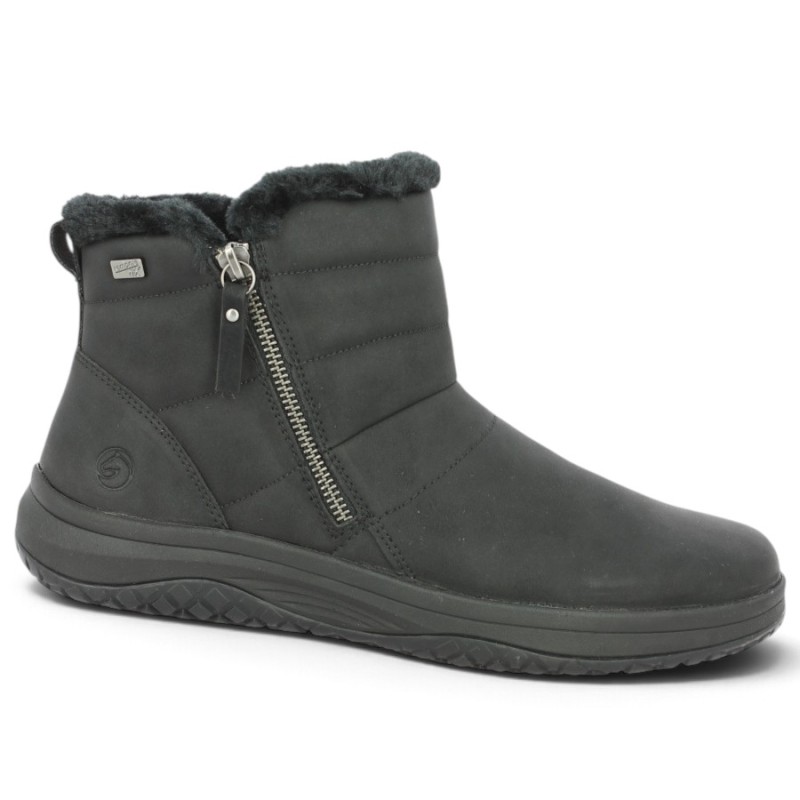 D3Q71-02 Bottines neige chaude femme grande taille Remonte Shoesissime, vue profil
