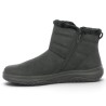 D3Q71-02 - Black ankle boots lined with wool for snow and cold weather - Lined ankle boots in sizes 42, 43, 44, 45 - Shoesissime