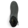 D3Q71-02 - Black ankle boots lined with wool for snow and cold weather - Lined ankle boots in sizes 42, 43, 44, 45 - Shoesissime