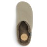 chausson chaud femme grande pointure marron clair Shoesissime, vue dessus