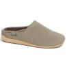 chausson femme grande taille marron clair Shoesissime, vue profil