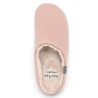 chausson femme grande pointure Rose Shoesissime, vue dessus