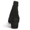 Amalia - Bottine à talon en velours noir et doublée cuir - Bottine élégante 42, 43, 44, 45 - Shoesissime