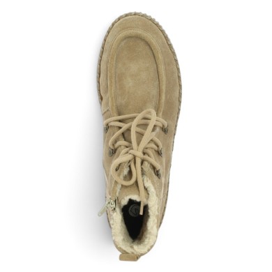 D4A72-20 Bottine beige tendance chaudes femme grande pointure Shoesissime, vue dessus