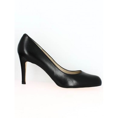 Escarpin noir talon haut grande taille, vue coté