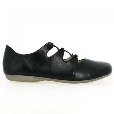 Black elasticated shoe 42, 43, 44, 45 Josef Seibel, side view