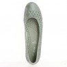 NIKKI Silver from Gabor - Ballerina with hole in big size 42, 43, 44 - Shoesissime Paris