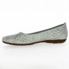 NIKKI Silver from Gabor - Ballerina with hole in big size 42, 43, 44 - Shoesissime Paris