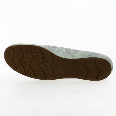 NIKKI Silver from Gabor - Ballerina with hole in big size 42, 43, 44 - Shoesissime Paris