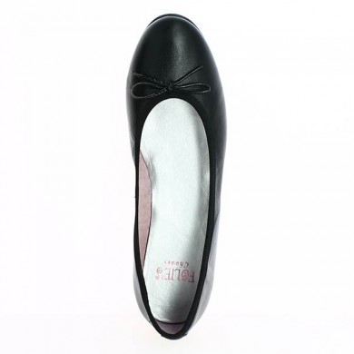 Ballerines Grandes Pointures, Ballerine Grande Taille Noemie Noir Mat du 42 au 45 - Shoesissime